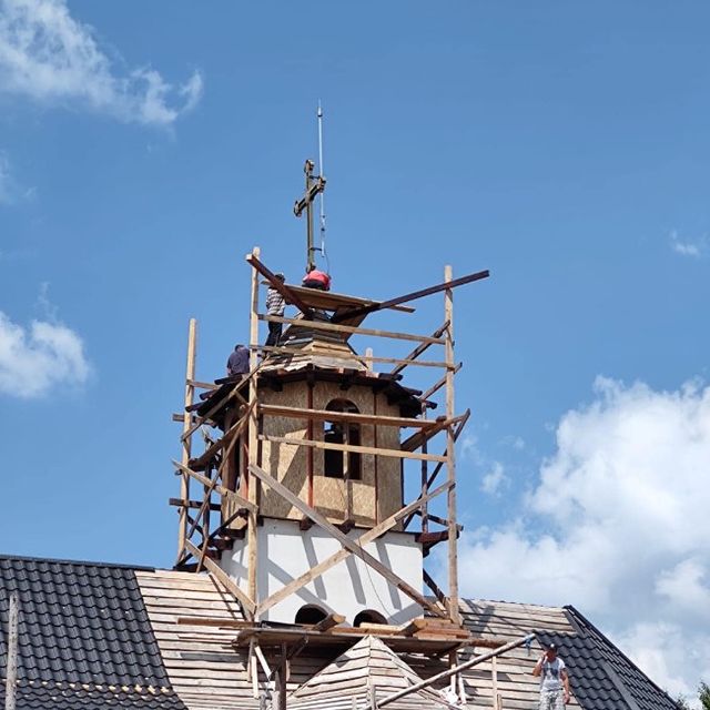 Instalaciones Tecnicas Aubach instalacion de pararrayos en cupula de iglesia